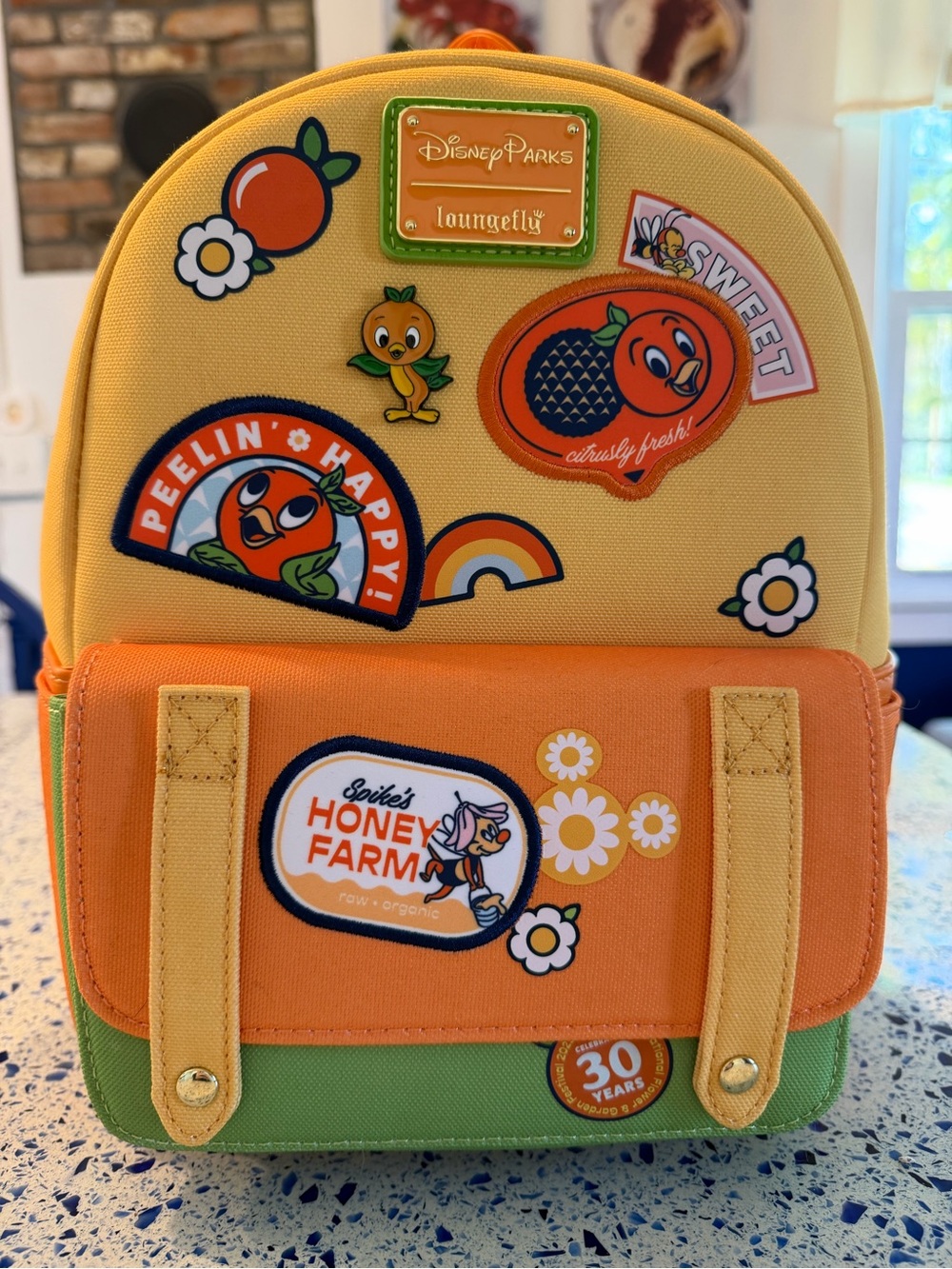 Epcot 2025 Flower and Garden Festival Loungefly backpack. - Picture 5 of 5